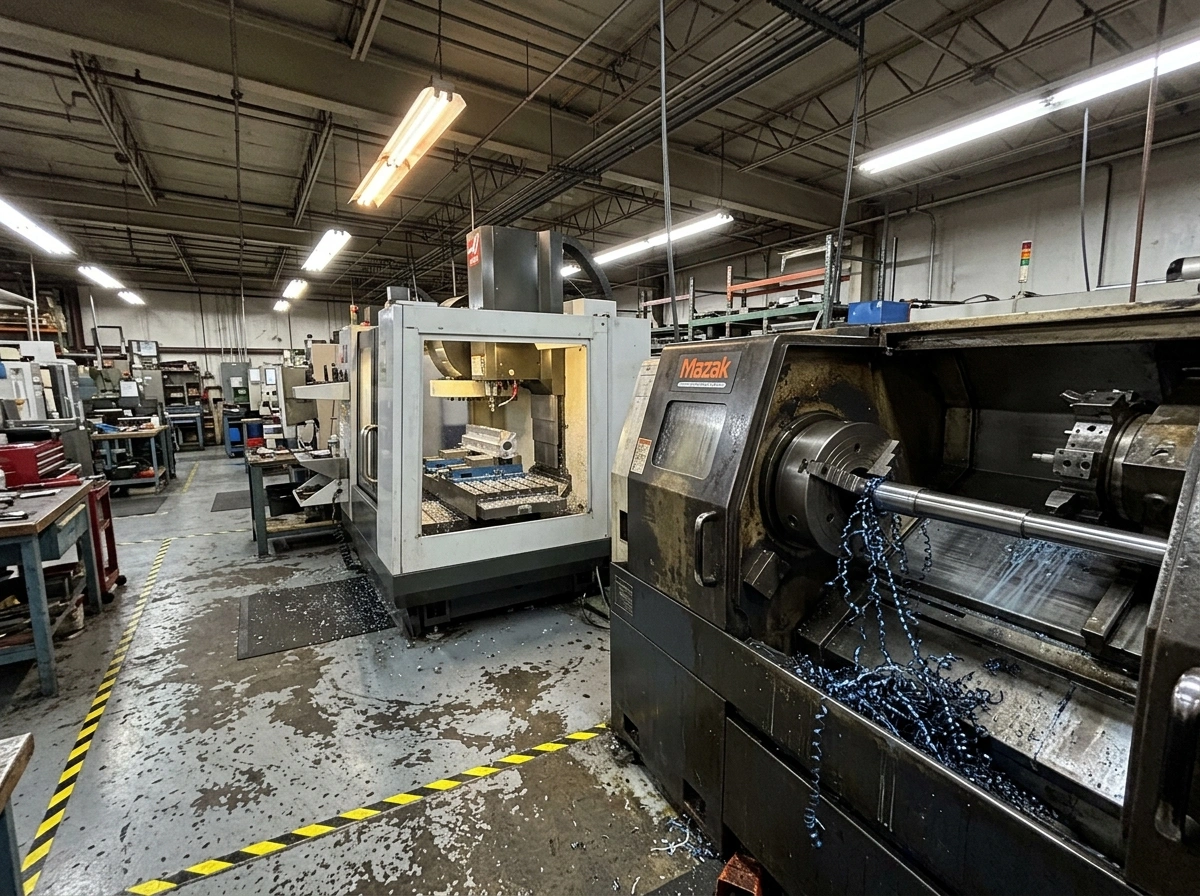 Precision CNC milling and turning equipment for OEM components