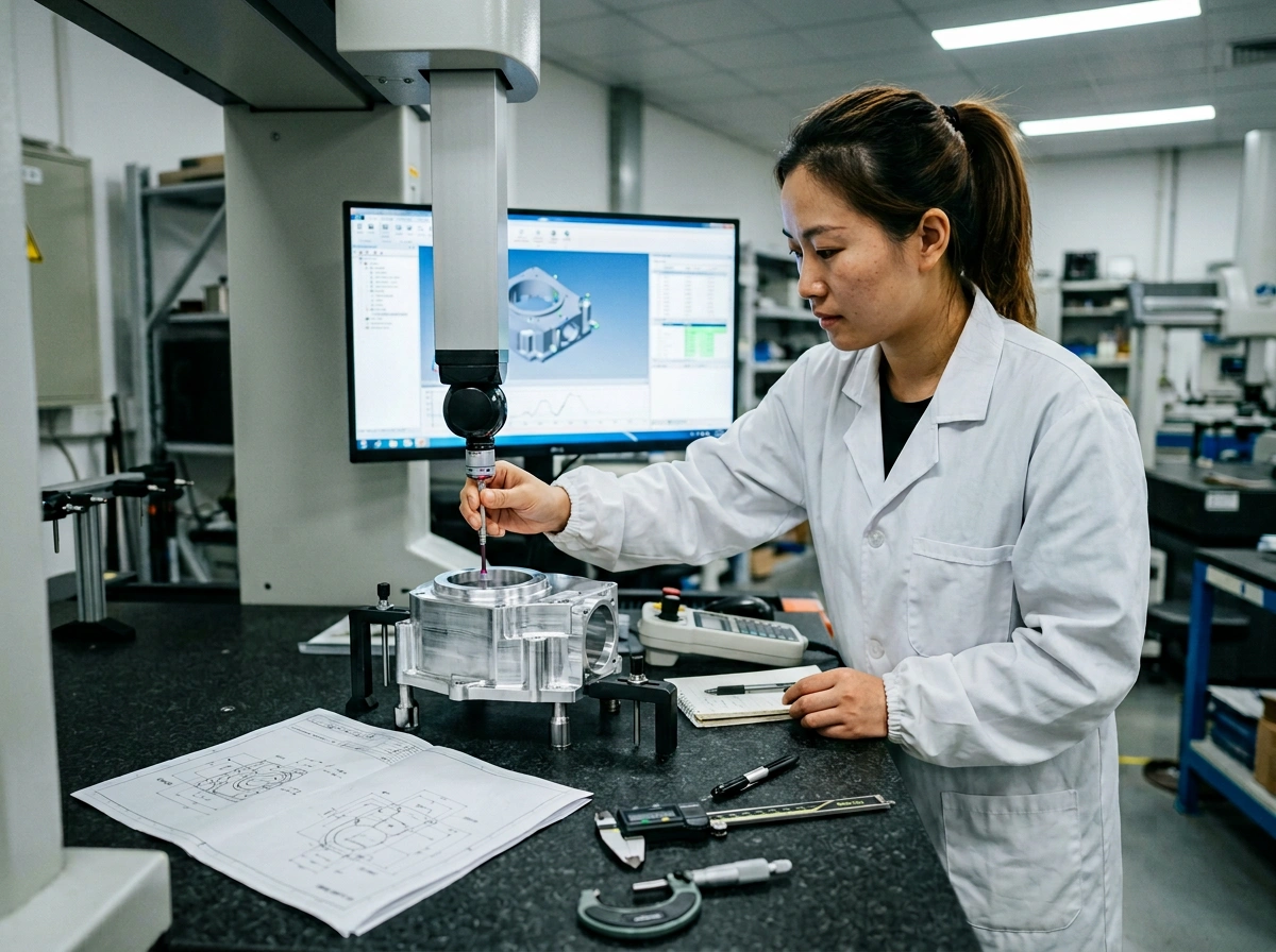 Dimensional inspection and quality documentation for machined parts