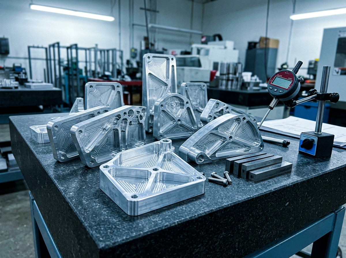 CNC machined aerospace structural bracket and fitting components