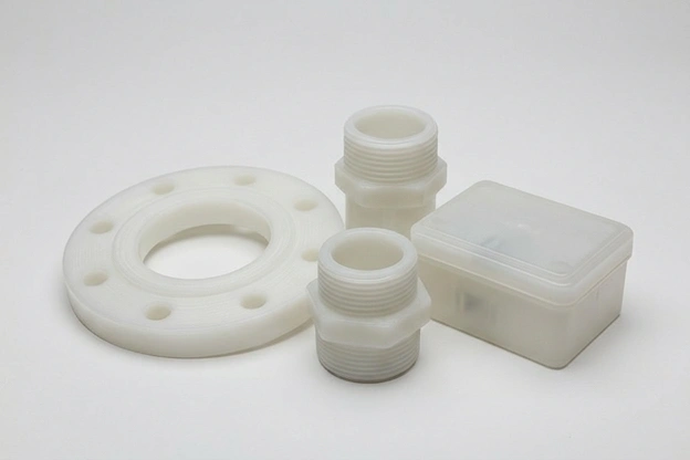 Polypropylene machining material guide