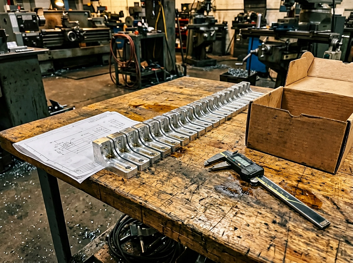 CNC machining workflow from technical review through production