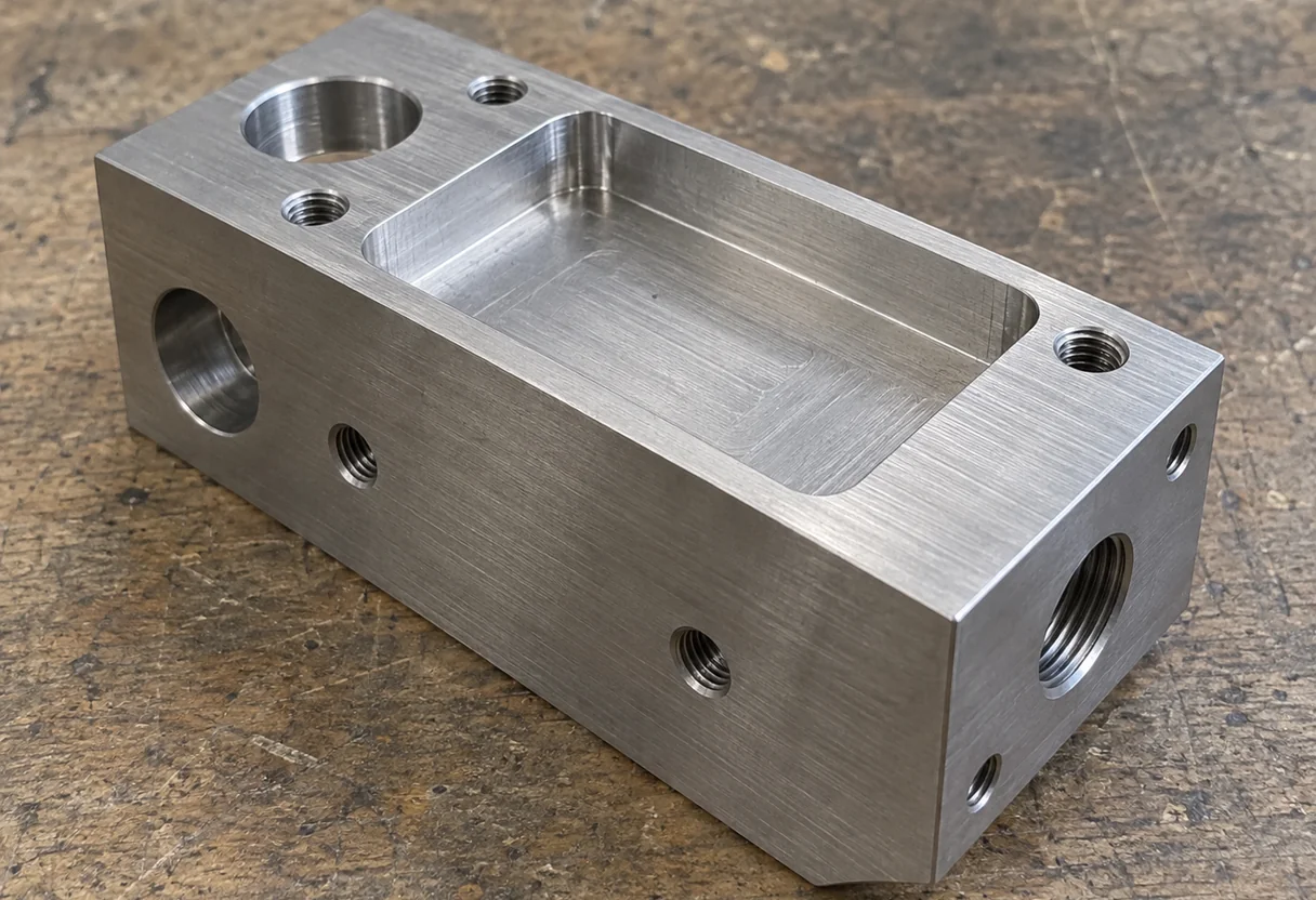 Passivated stainless steel machined part
